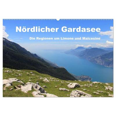 Nördlicher Gardasee - Die Regionen um Limone und Malcesine (Wandkalender 2026 DIN A2 quer), CALVENDO Monatskalender