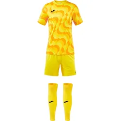 JOMA New Area Trikot, Shorts + Sleeve-Stutzen Set 922 - gelb L