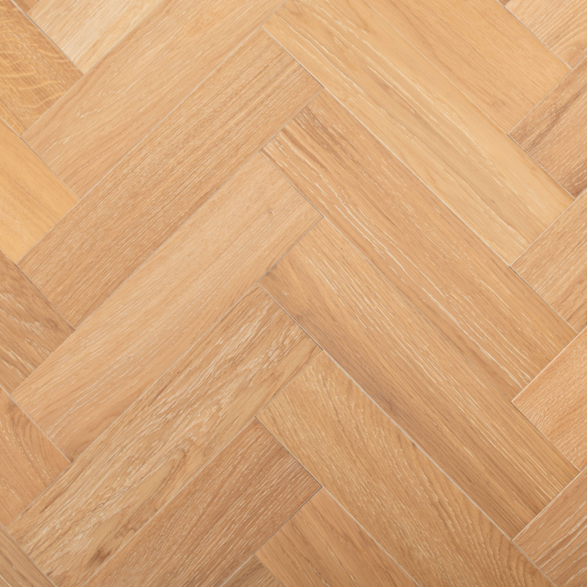 Luxury Flooring Herringbone Light Engineered Oak Brushed & Lacquered Flooring - 10mm x 300mm x 80mm