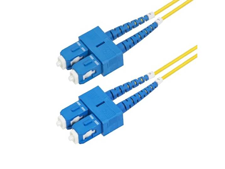 StarTech 2m OS2 Single Mode Glasvezelkabel, SC naar SC, 9/125 Duplex, LSZH
