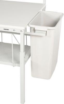 Abfallbehälter Serie TPB, für Packtische der Serie TPB, Inhalt 60 l, mit Stahlhalterung, B 530 x T 280 x H 585 mm