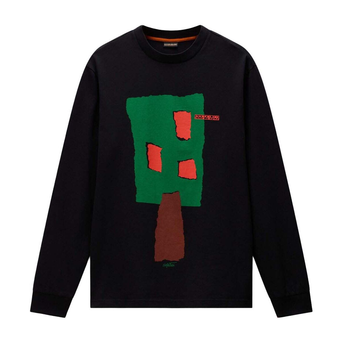 Napapijri S-tee LS black beauty (941) L NP0A8BA79411004