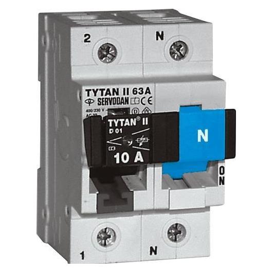 Servodan Schalter 61-002 1-polig+N 63A 3 Modul (61-002)
