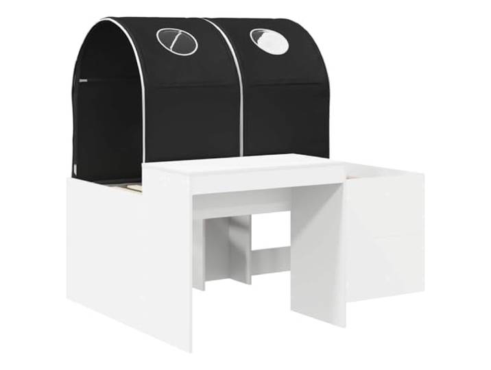 KTHLBRH Bett mit 3 Teilen Eiche und Schwarz Handgefertigtes Design, minimalistische Linien, elegant und funktional für Zimmer