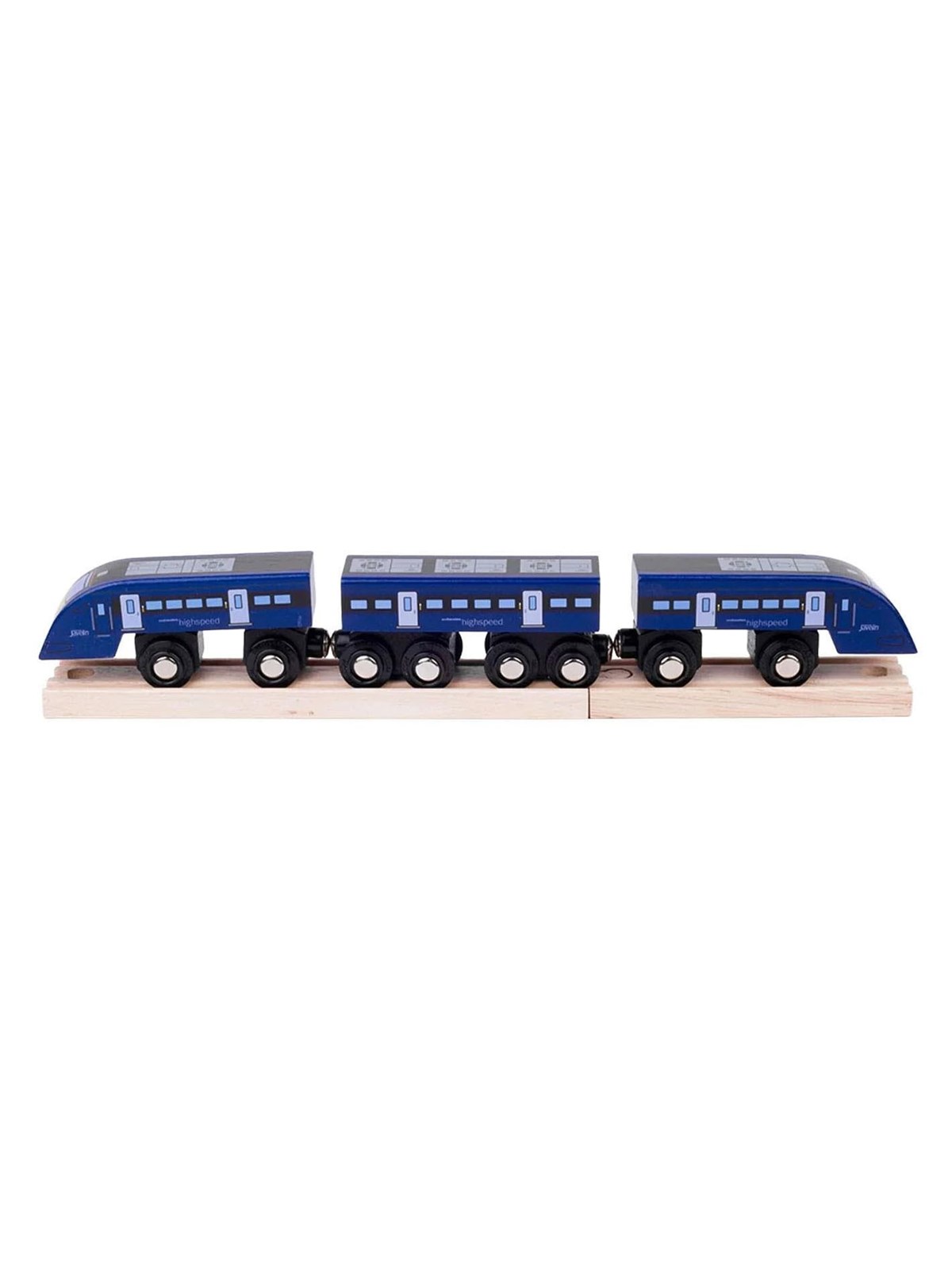 Bigjigs Wooden High-Speed ??Train 1 - 5-piece.