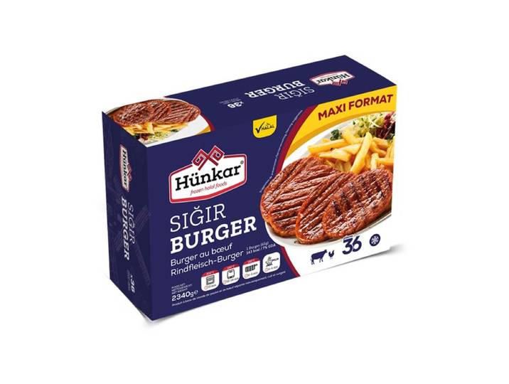 HÜNKAR Sigir Burger Halal x36 - 2340 g