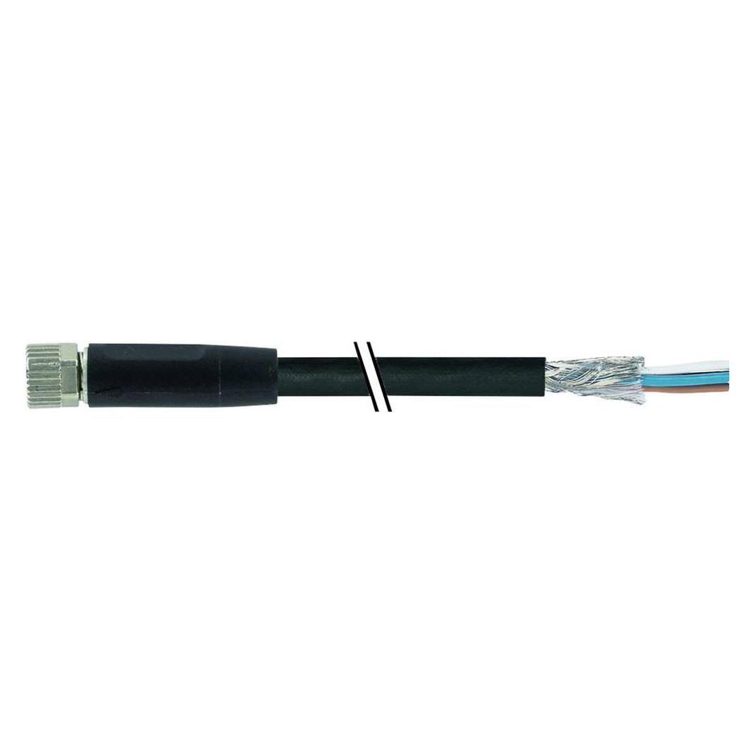 Murr Elektronik M8 Bu. ger. mit freiem Leitungsende, geschirmt PUR-OB 4x0.34 geschirmt UL, CSA+schleppk. 2m (7000-08761-6410200)