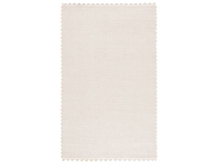Tapis côtier en laine blanc, 152 x 244 cm