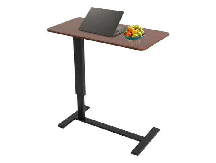 Beistelltisch Höhenverstellbar klappbar mit Rollen für Bett und Sofa Mobiler Laptoptisch 80x40cm höhenverstellbar 66-94cm klappbar C-Form mit Rollen für Sofa und Bett