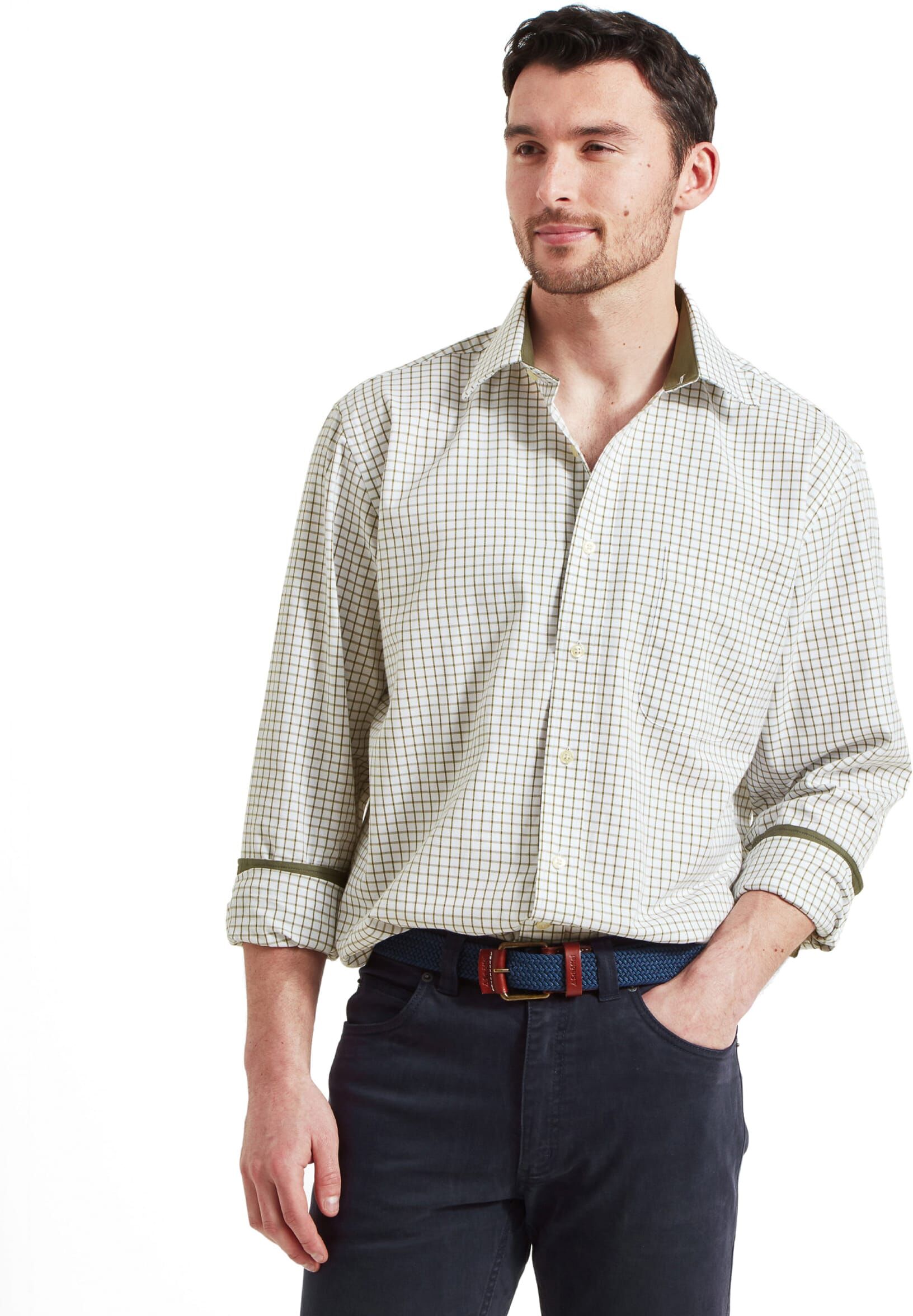 Schöffel Country Cambridge Classic Shirt - Green - Size 15 - Men