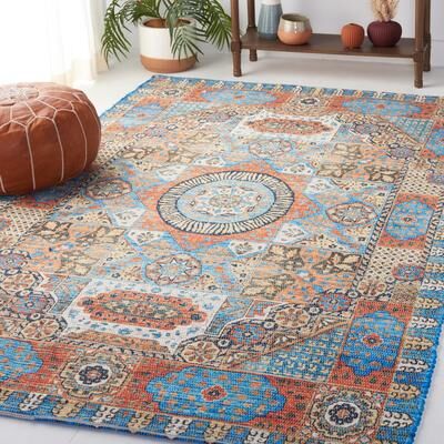 SAFAVIEH Handmade Saffron Sultanka Modern Tribal Cotton Rug