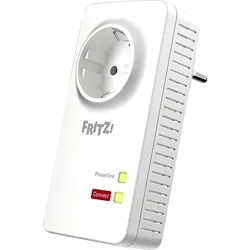 FRITZ! FRITZ!Powerline 1220, Gigabit-Adapter mit integrierter Steckdose 1,200 Mbit/s