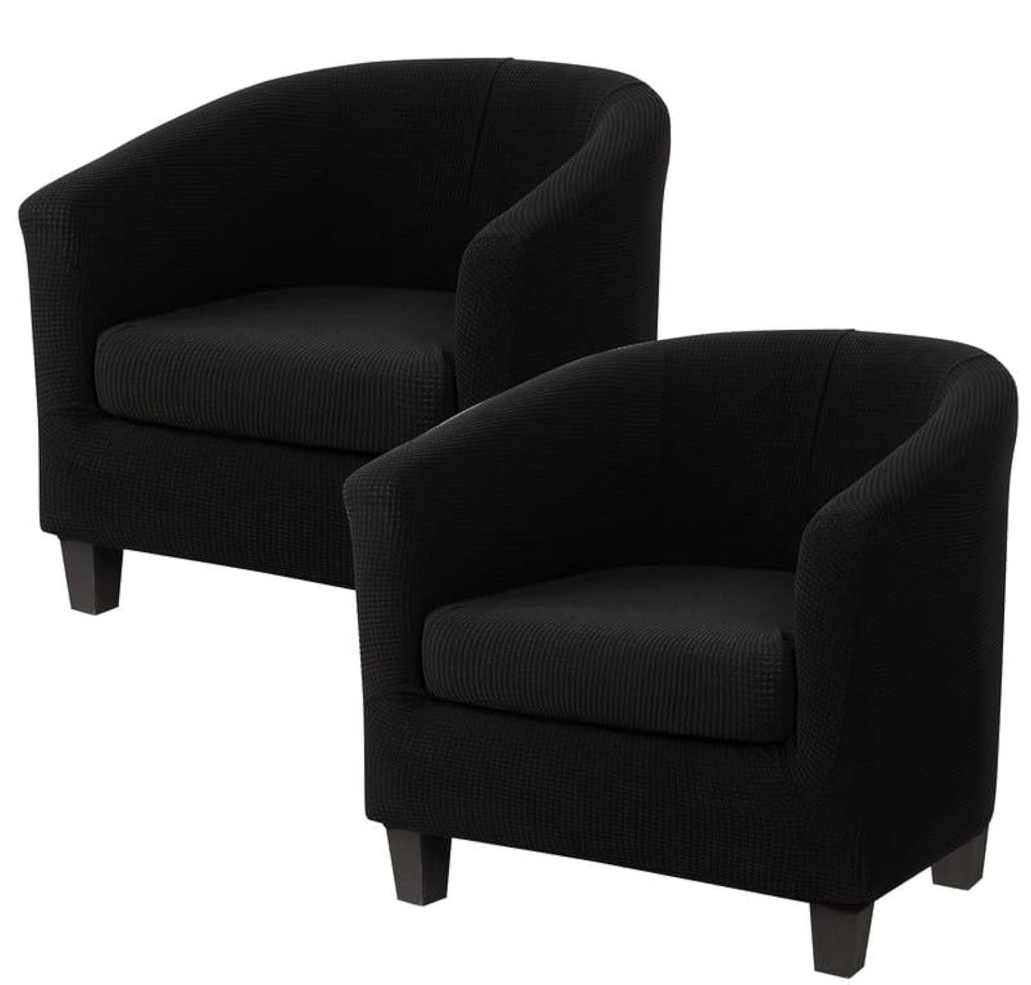 Dripio 2-delige set elastische fluwelen hoezen voor fauteuils