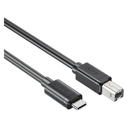 Unitek Kabel USB USB-C - USB-B 5 m Czarny () (5 m, USB 2.0) (C14140ABK03-5M)