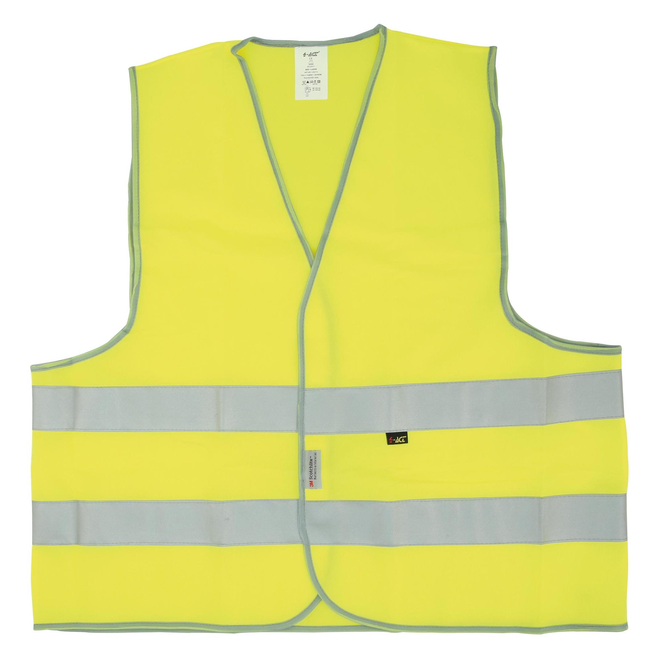 4-Act Reflexweste-03196425 Reflexweste Gelb/Silber XL (XL) (402115)