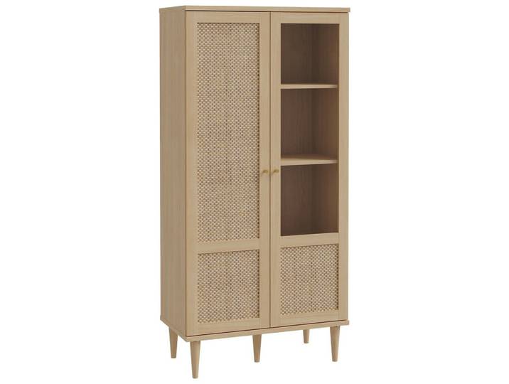 Vitrine Calasetta Eichefarben/Beige