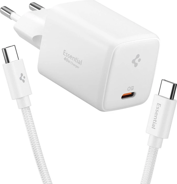 Spigen Essential 45W Wall Charger EE451EU White