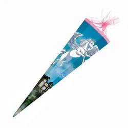 Nestler Schultüte Pegasus-Märchennacht 85cm , 6 eckig