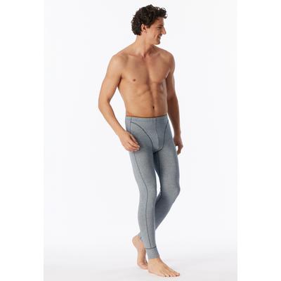 Lange Unterhose SCHIESSER "95/5 Originals", Herren, Gr. 5, Single Jersey, 860, tiefblau, Single Jersey, Obermaterial: 95% Baumwolle, 5% Elasthan, Unterhosen Lange Unterhose