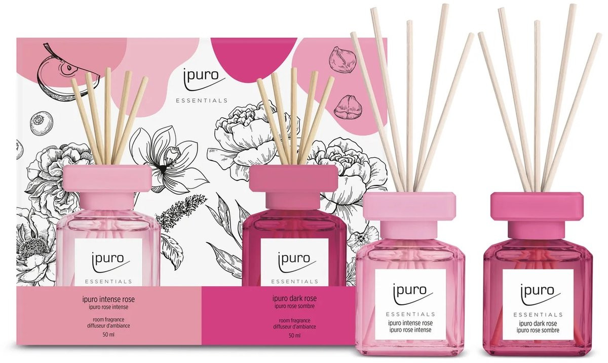 Ipuro Essentials Intense & Dark Rose Geurolie 2x50ml