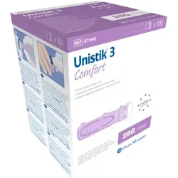 UNISTIK 3 Comfort 1,8 mm Eindr.Tiefe Stechhilfe 100 St Lanzetten