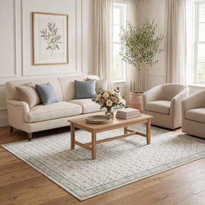 Laura Ashley Printed Washable Velvet Rugs