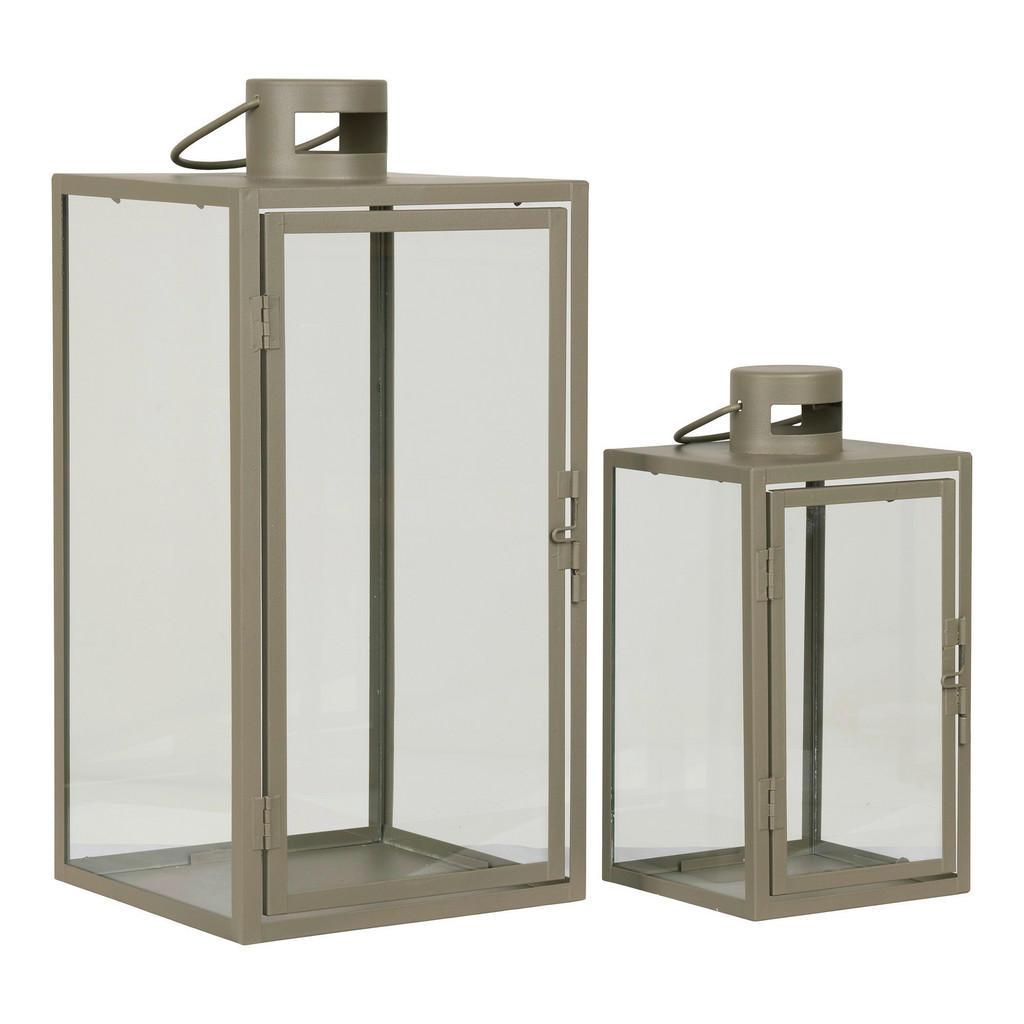 Laternenset, Grün, Metall, Glas, Dekoration, Windlichter & Laternen, Laternen