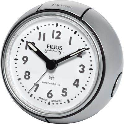 Funkwecker FILIUS ZEITDESIGN "0544-19", silber (silberfarben), Wecker, Funkwecker