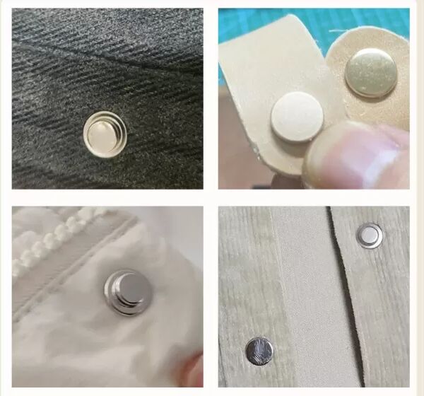INF Boutons en métal noir pour couture, lot de 18 M