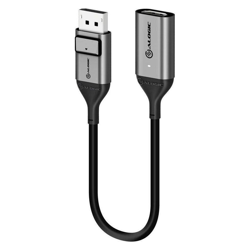 Alogic ULDPHDA-SGR Videokabel-Adapter 0,2 m DisplayPort HDMI Schwarz (0.20 m) (ULDPHDA-SGR)