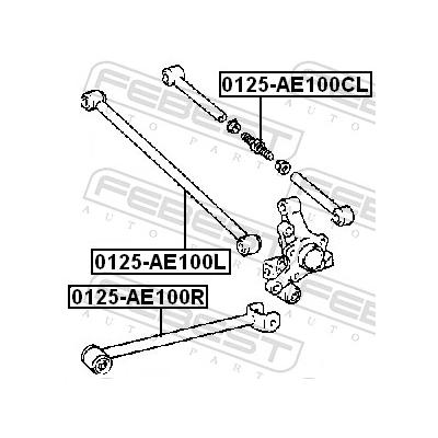 FEBEST Lenker, Radaufhängung 0125ae100cl vor der Achse für TOYOTA