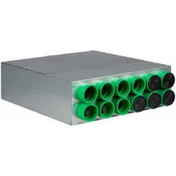 AERIVA Luftverteiler mit Schalldämpfer DN 180, 12 x DN 75