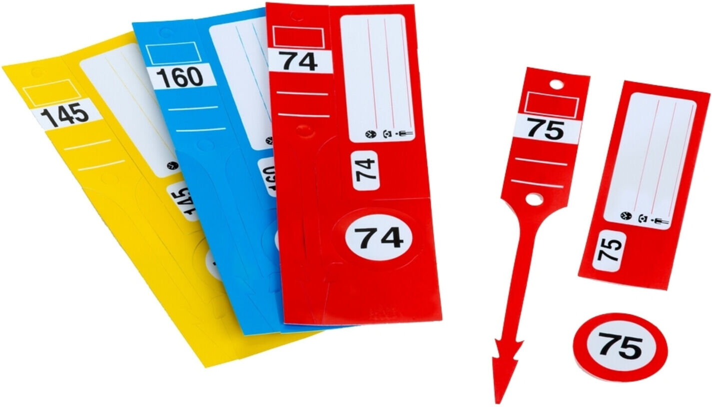 Eichner SCHÜSSELANHÄNGER-SET II blau 1-300 numm (9219-00952)