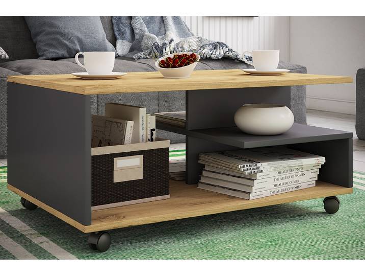 Table basse Stango L 80 x 41 x 50cm Multicolore