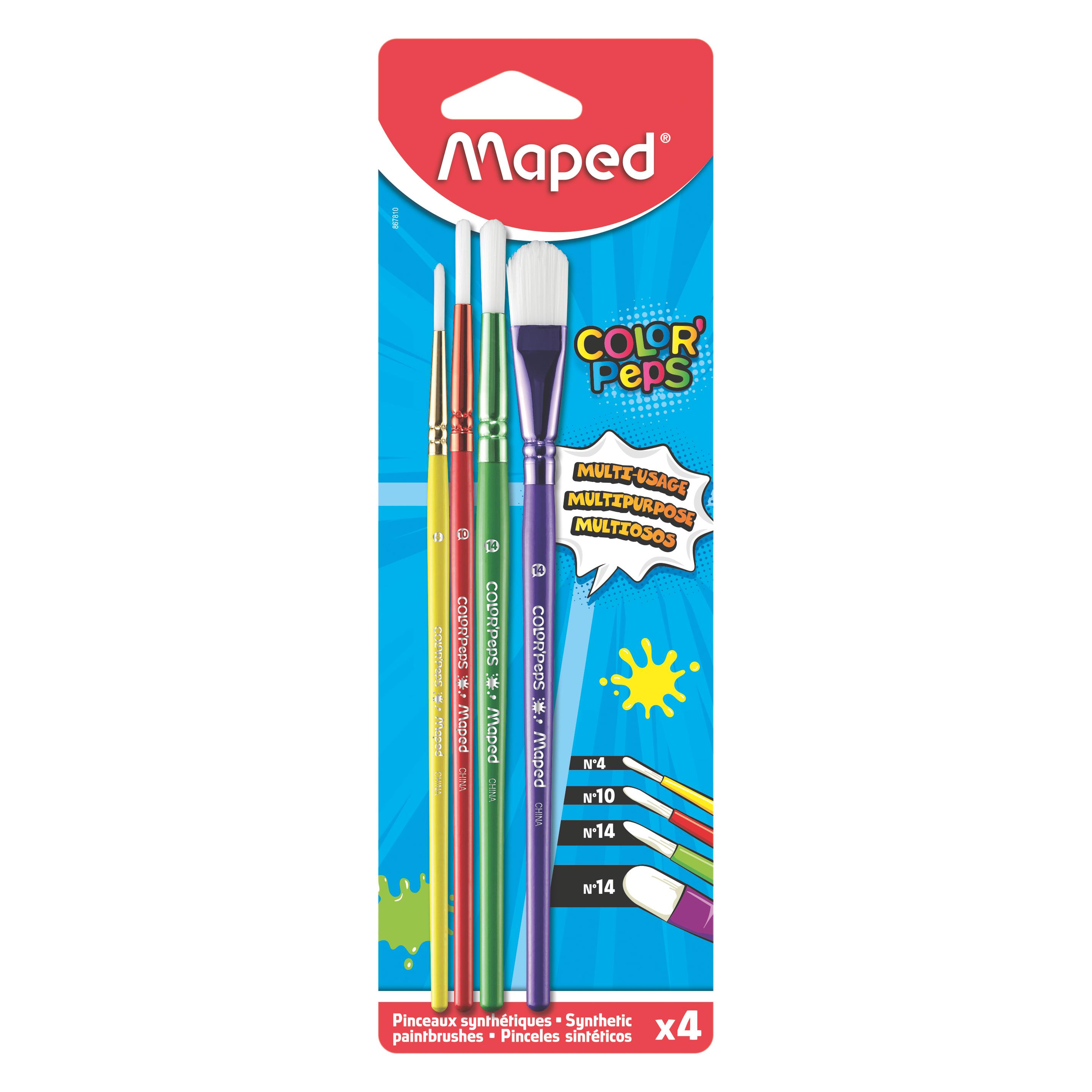 Magni Pinsel-Set Color Peps 4-teilig - Blister (10 mm) (867810)