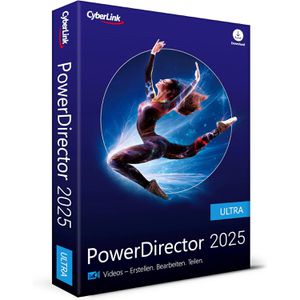 CyberLink Grafiksoftware PowerDirector 2025 Ultra, Windows, DVD, Vollversion, deutsch
