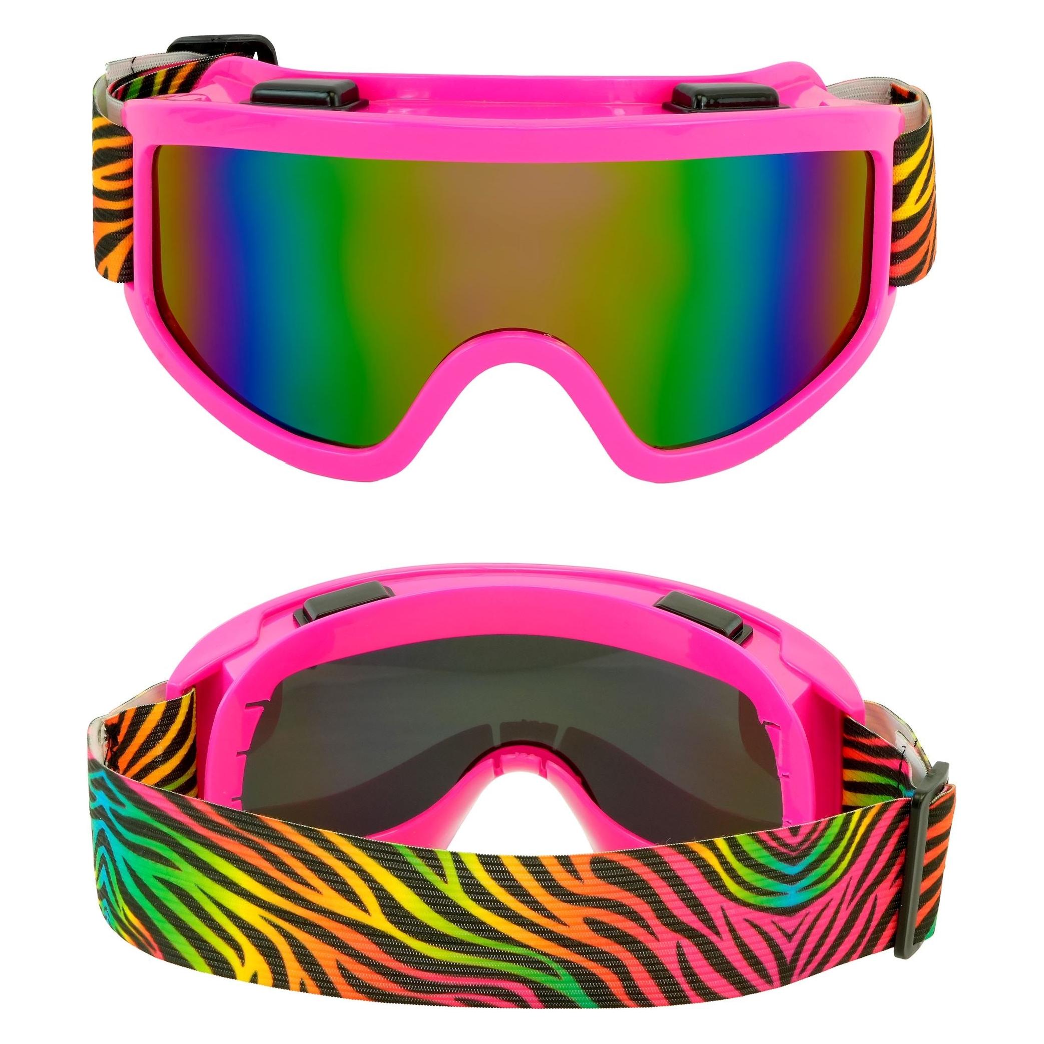 Widmann Skibrille Après-Ski / Festival Regenbogen Tigermuster (1736)