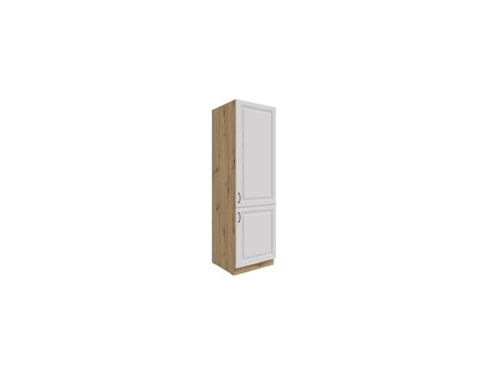 Kuechen-preisbombe Küchen Hochschrank 60 cm Stilo Weiss + Eiche Artisan Küchenzeile Küchenblock