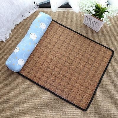 Uplift Picks Natural Rattan Cat Cooling Mat For Summer Rest blue Rabbit m