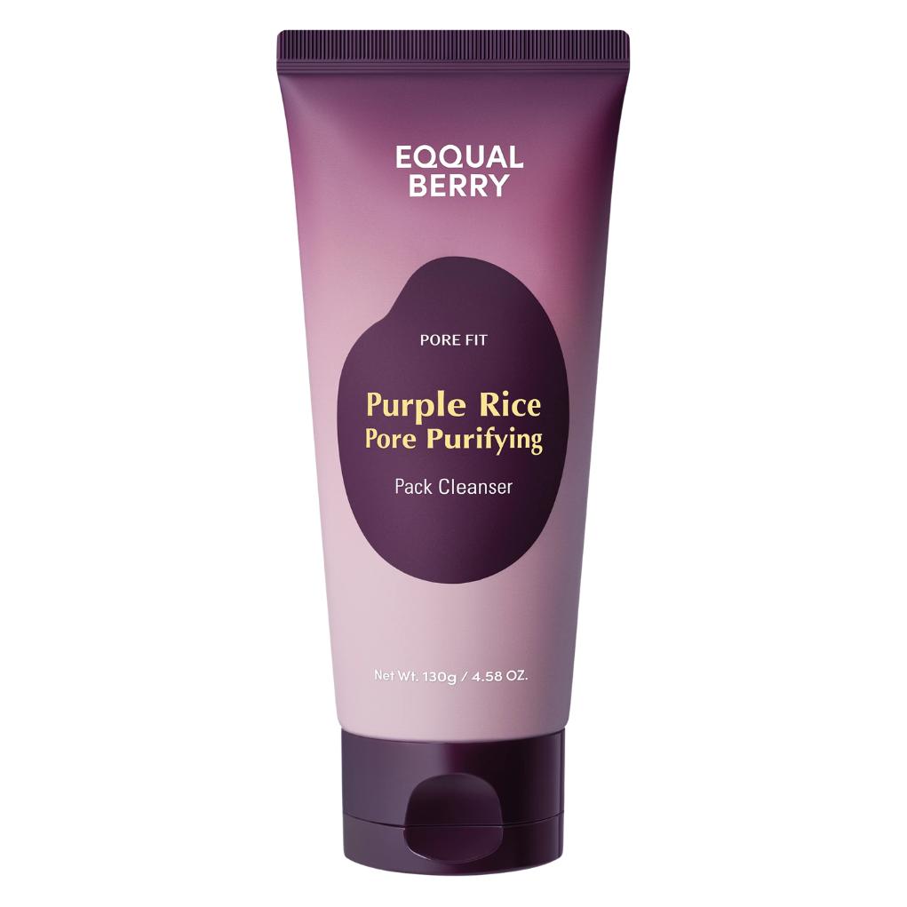 Eqqualberry Equalberry Purifying Mask for Pores with Rice Purple Clay and Foam Cleaning (130 ml) (EQQ-45601)