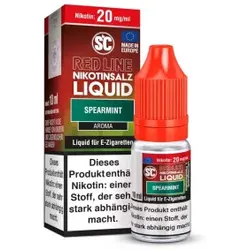 Spearmint – Red Line NicSalt Liquid by SC 10ml / 10mg