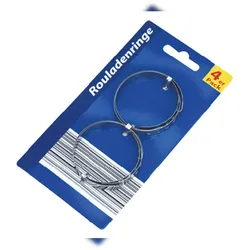 ohne Marke Rouladenringe Rouladenformer Edelstahl 4er Pack Fleischringe Bratenringe Küchenhelfer für Fleisch und Braten
