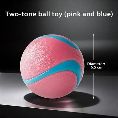 Inspire Select HOOPET Glow Rubber Dog Fetch Ball Durable Interactive Chew & Training Toy For Active Dogs pink Blue