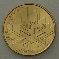 Goldmünze 5 Dollar "Olympic Salt Lake City" 2002 (USA)
