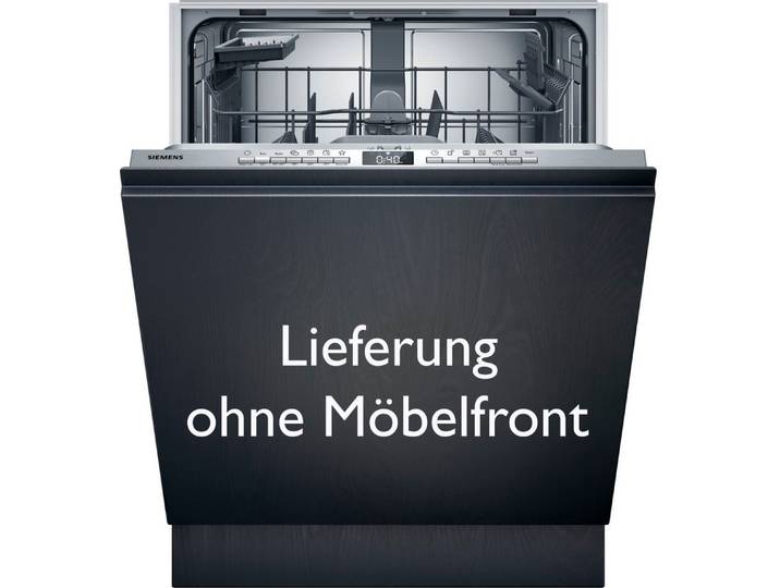 SIEMENS vollintegrierbarer Geschirrspüler iQ300 SN63EX04TE, 13 Maßgedecke, Automatische Türöffnung für Effizienz, infoLight, flexible Körbe