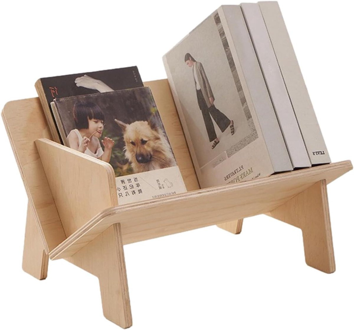 Houten Boekenkast Bureau Organisatie - Houtkleur - Breedte: 40 cm