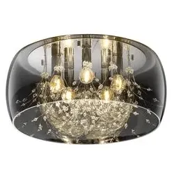 Trio Deckenleuchte Crystel Glas 50 cm