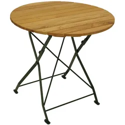 Degamo, Gartentisch + Balkontisch, Klapptisch BAD TÖLZ rund (77 x 72 cm)