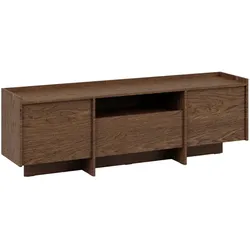 TV-MÖBEL Japandi Dunkles Holz
