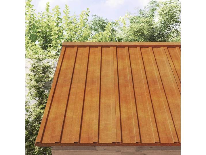 vidaXL Dachplatten 36 Stk. Rostig 60x44 cm Cortenstahl